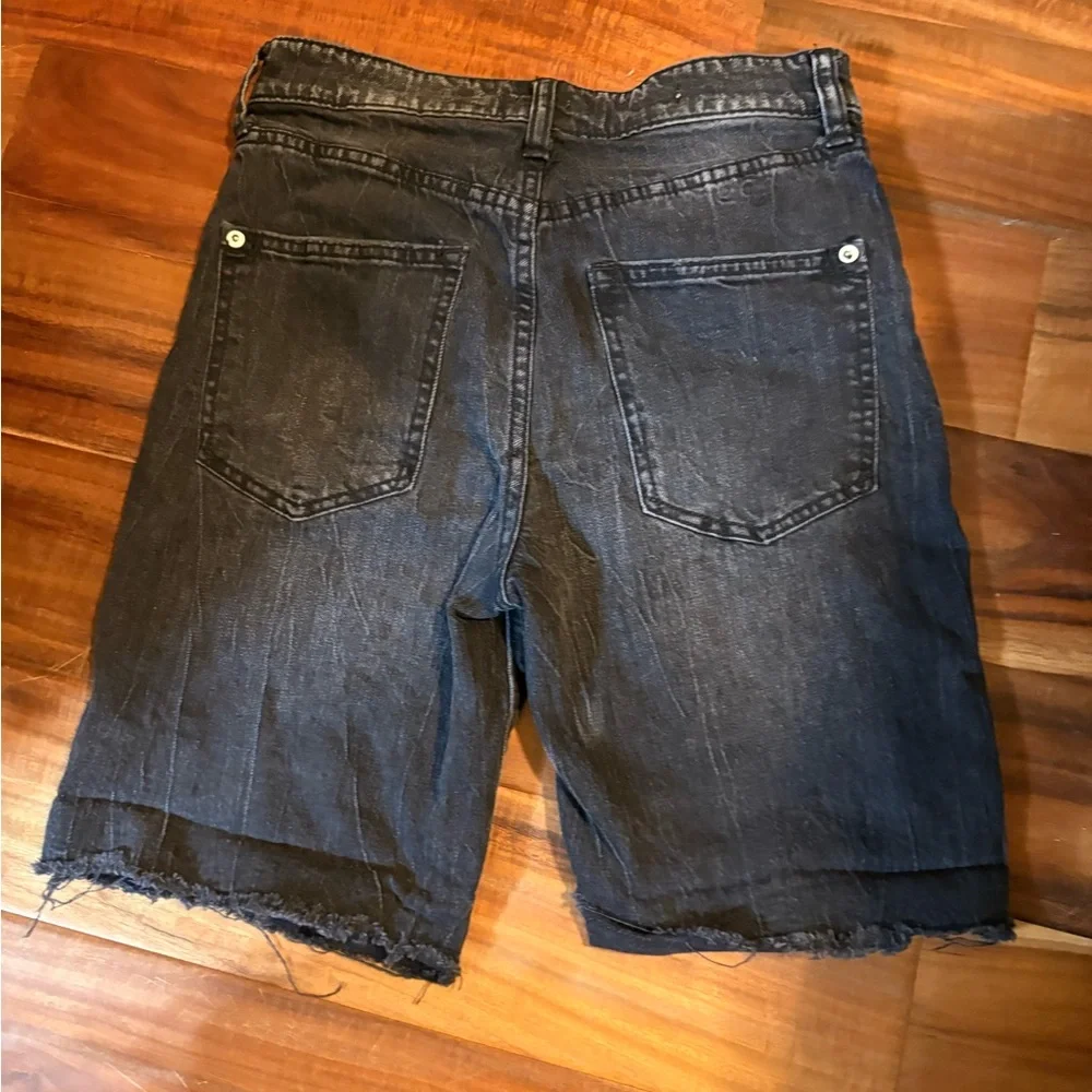 Anthropologie Dark Denim Jean‎ Shorts (13) - Picture 5 of 7